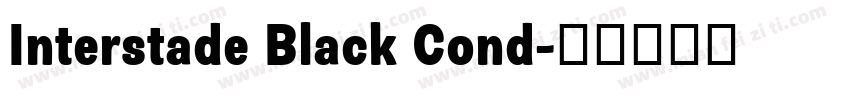 Interstade Black Cond字体转换